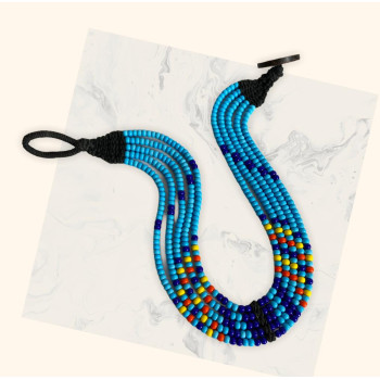 Blue beautiful beads choker- Ethnic Inspirations